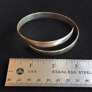 Silver Wrap Bangle Bracelet